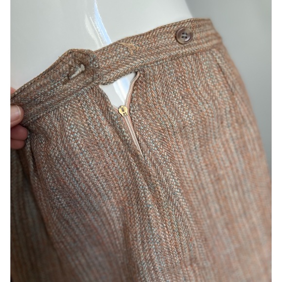 Vintage wool blend tweed career skirt - Picture 13 of 13